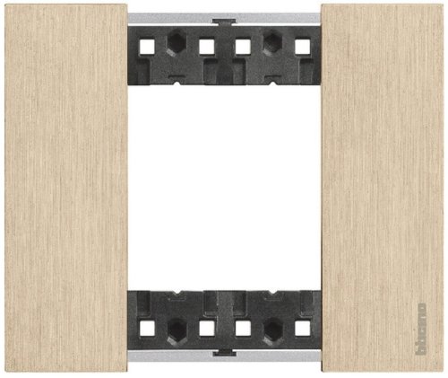 Рамка универсальная Legrand BTicino Living Now 1-м. 2 мод. металл золото фото Рамка универсальная Legrand BTicino Living Now 1-м. 2 мод. металл золото картинка